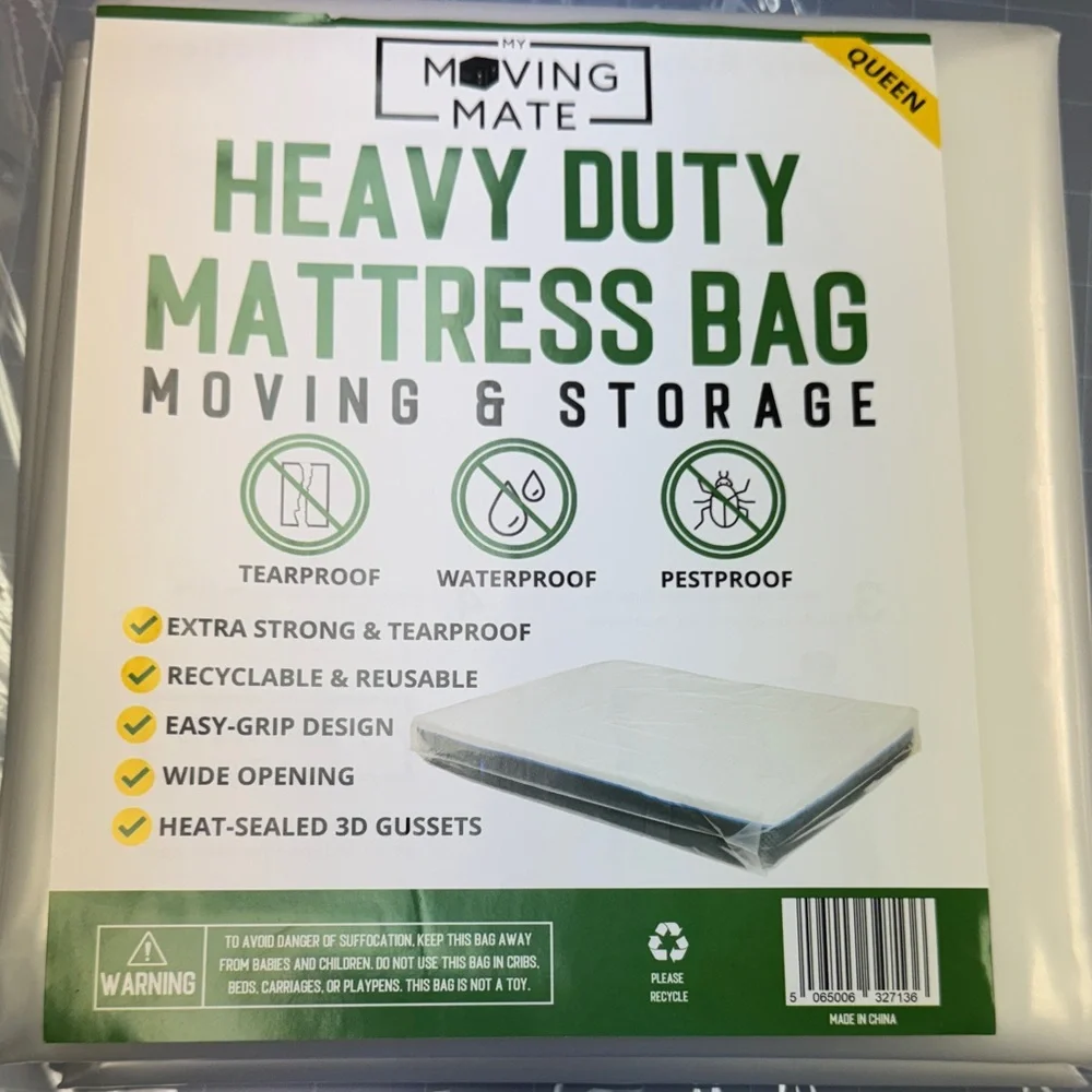 Heavy Duty Mattress Bag - Clear